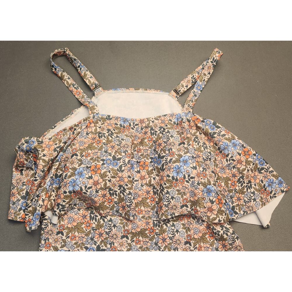 NEW Kim Curvy 16W Floral High Waist Bikini Tankini Swimsuit - Picture 2 of 16